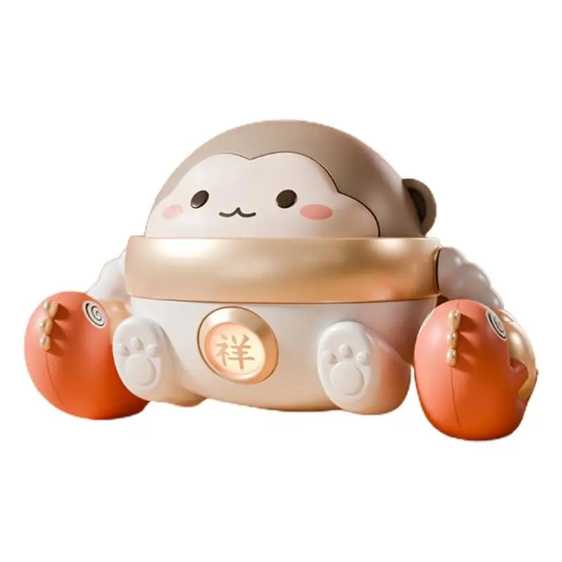 

Rolling Monkey Toy Electric Toys Crawling Musical Toys Toddler Toys Cartoon Monkey Educational Toys Interactive Toys with Lights