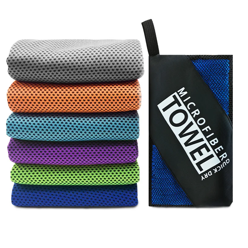 30x100cm Cooling Sports Towel Quick Dry Ice Cooling Towel Sweat Absorbent Ice Silk Towel for Gym Fitness Running Yoga Outdoor