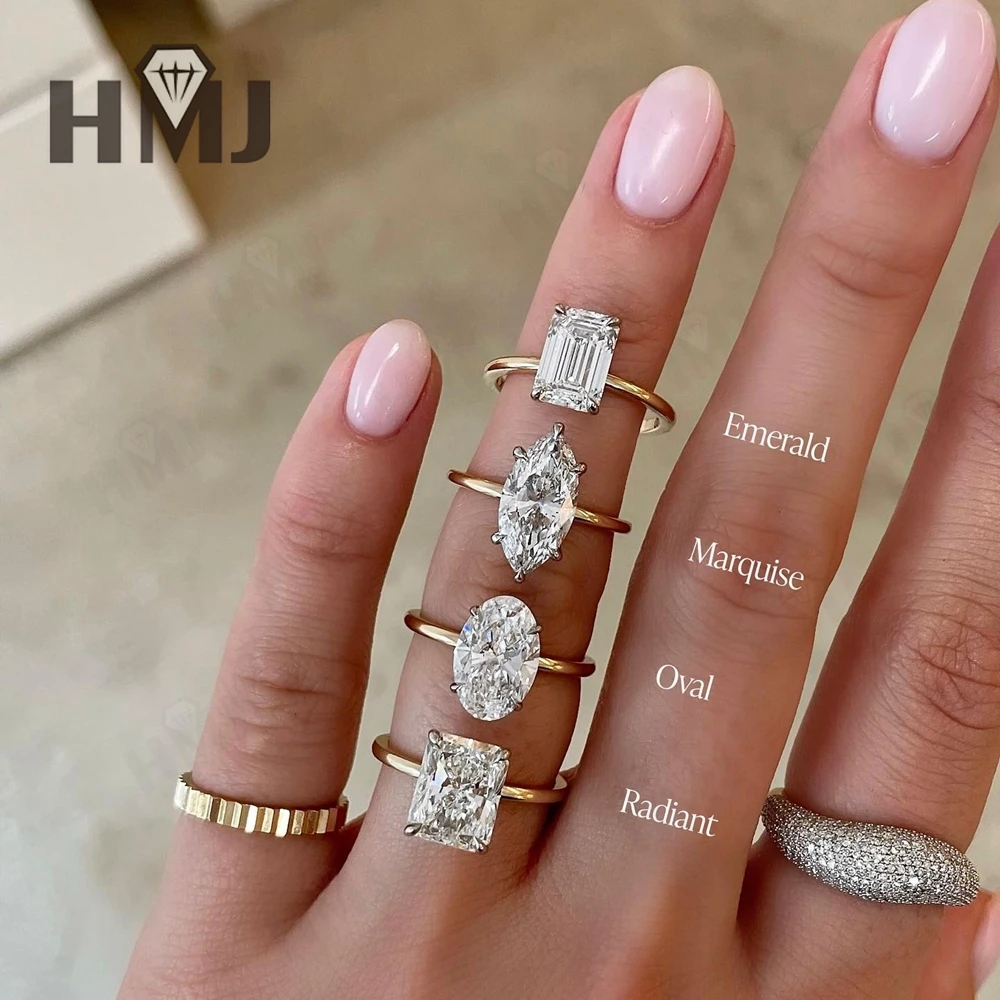 Anpassbarer Verlobungs-Solitärring aus 14-karätigem 18-karätigem Gold, 1 Karat, 5 Karat ovaler VVS1-Verlobungsring mit Moissanit-/Laborgewachsenem Diamant – Detail 16