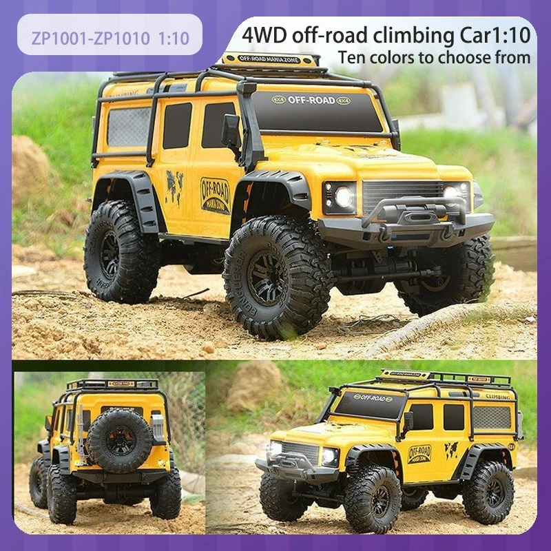 

ZP1001-ZP1010 Радиоуправляемые автомобили 1/10 полномасштабный 2,4G 4WD вездеход для скалолазания Высокоскоростная модель автомобиля с радиоуправлением Металлическая трансмиссия Мужской подарок