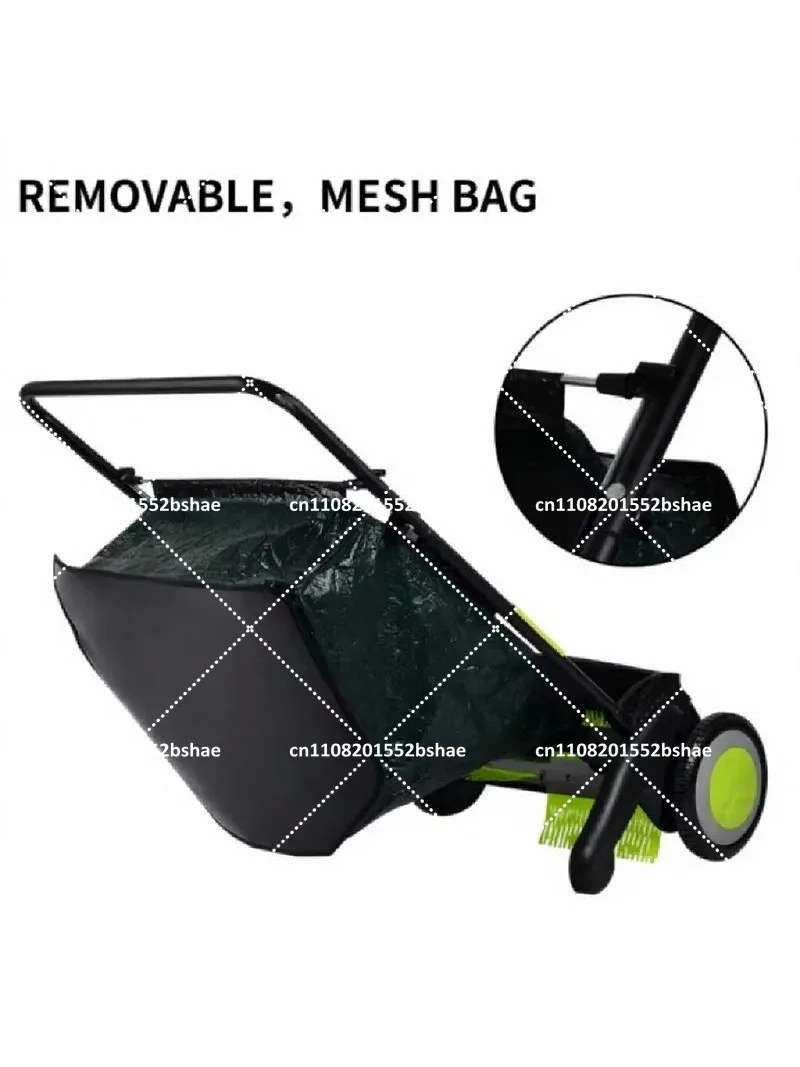 Manual Leaf Collector, Multi-Functional Hand-Push Lawn Sweeper for Grass and Yard Cleanup