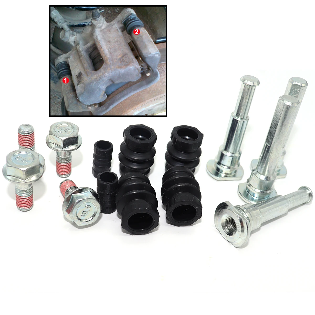 

Brake Caliper Cylinder Slider Guide Pin Bushing Boot Seal Repair Kit Replacement Parts For Honda LEGEND MG TF RD MITSUBISHI L200