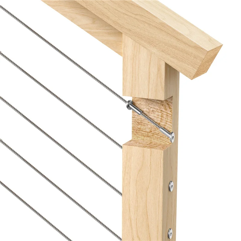 ABFY-80Pack 30 Degree 3/16In Angle Beveled Protector Sleeves, Wood Post Protector For 1/8In 5/32In 3/16In Stair Cable Railing