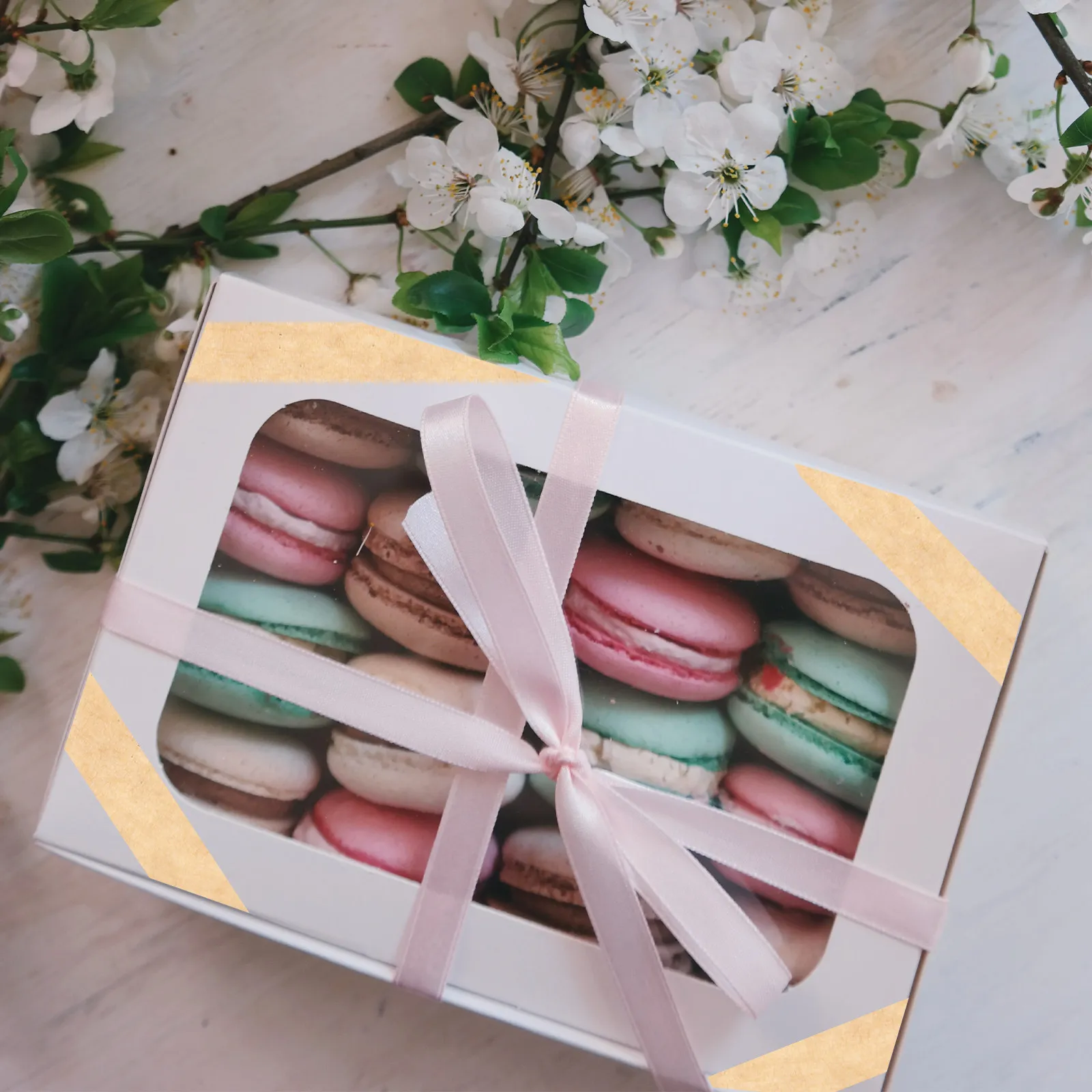 

5 шт. крафт-бумажной ленты с высокой адгезией, отрывающиеся полоски для рукописных надписей, водонепроницаемая упаковочная лента для транспортировки и упаковки картонных коробок