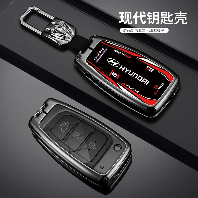 Car Remote Key Fob Cover Case For Hyundai Sonata SantaFe Verna Tucson Celesta Accent Creta Elantra Solaris I30 I35 I40 Ix35 Kona