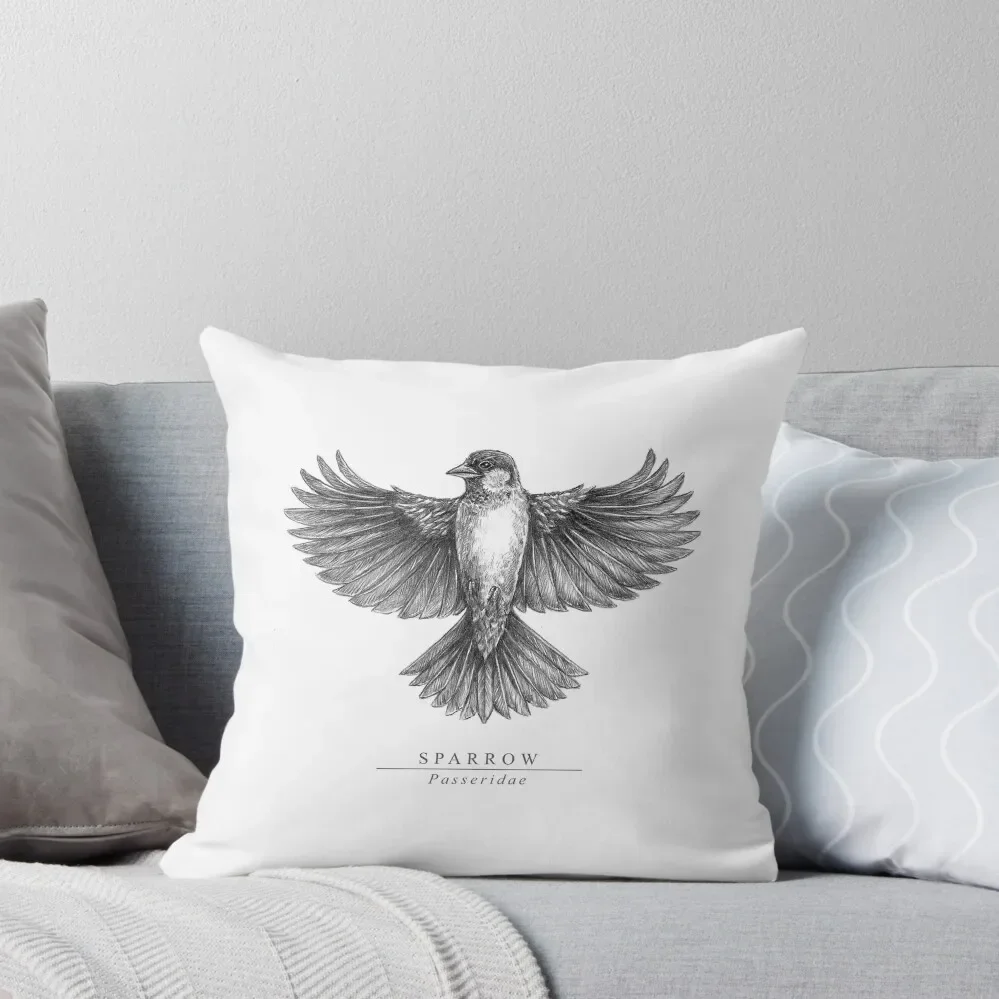 Sparrow Spreading Wings Throw Pillow Cushion Cover Set home decor items Luxury Living Room Decorative Cushions pillow