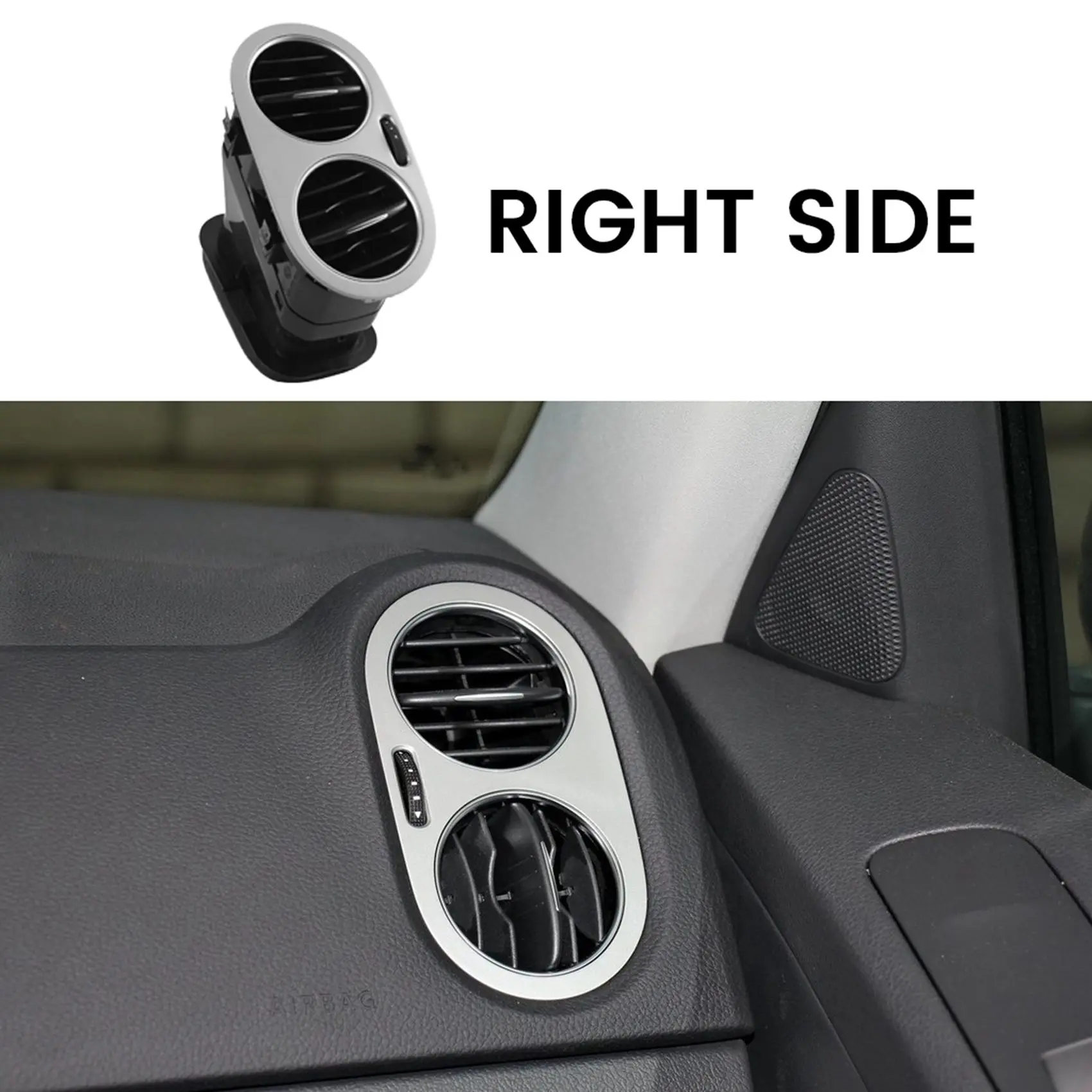 

Precision Car Instrument Panel Air Conditioner Vent Grille for VW Tiguan 2010-2016 Vehicle Interior Air Outlet Vent Frame Grille