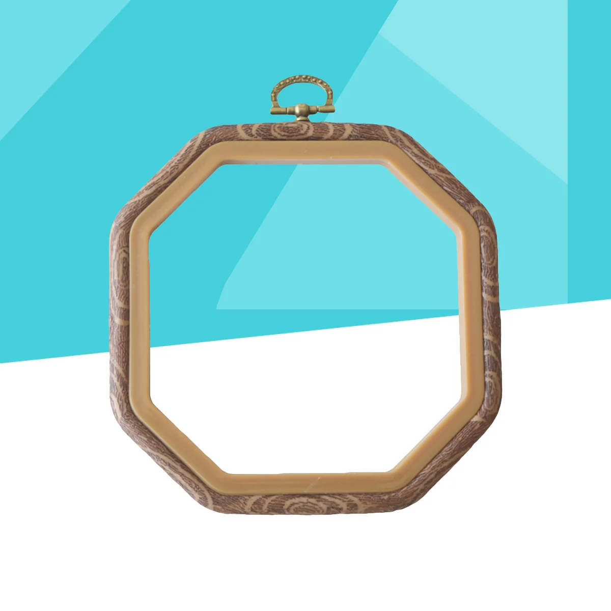 

Octagon Embroidery Circle Hoop Cross Stitch Frame Heavy Duty Smooth Tight Fabric Fixing DIY Craft Embroidery Decoration