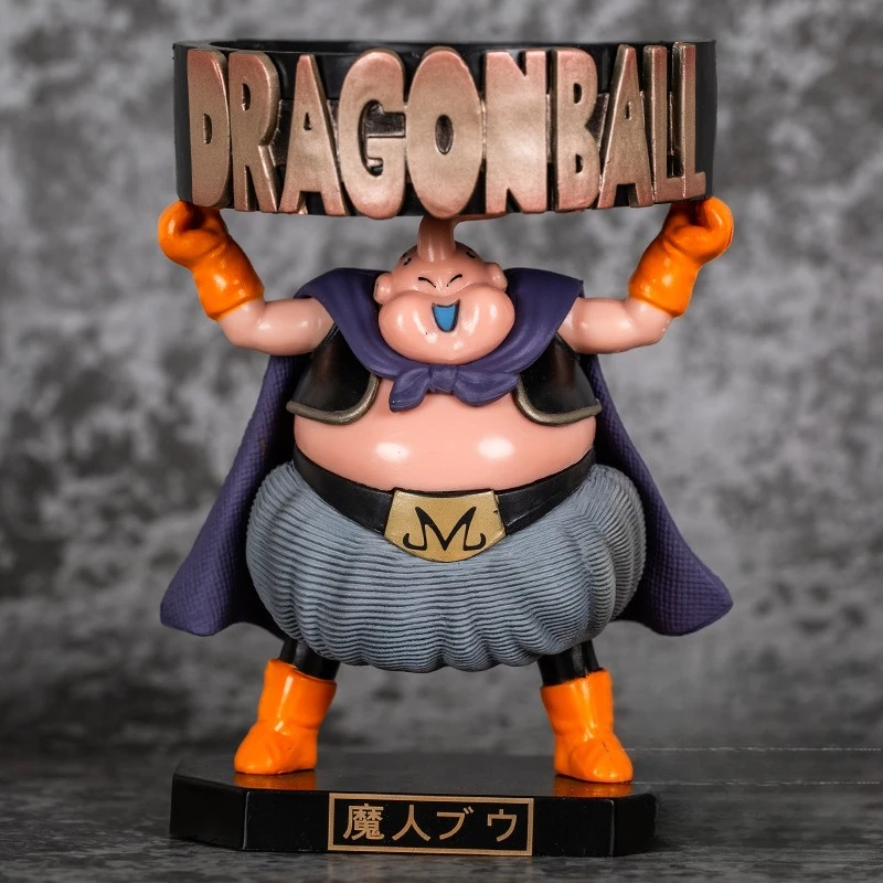

13 см аниме Dragon Ball Z Majin Buu модель статуи пепельницы. Модель из ПВХ, украшение для игрушки, настольный подарок. Маленькая игрушка в подарок