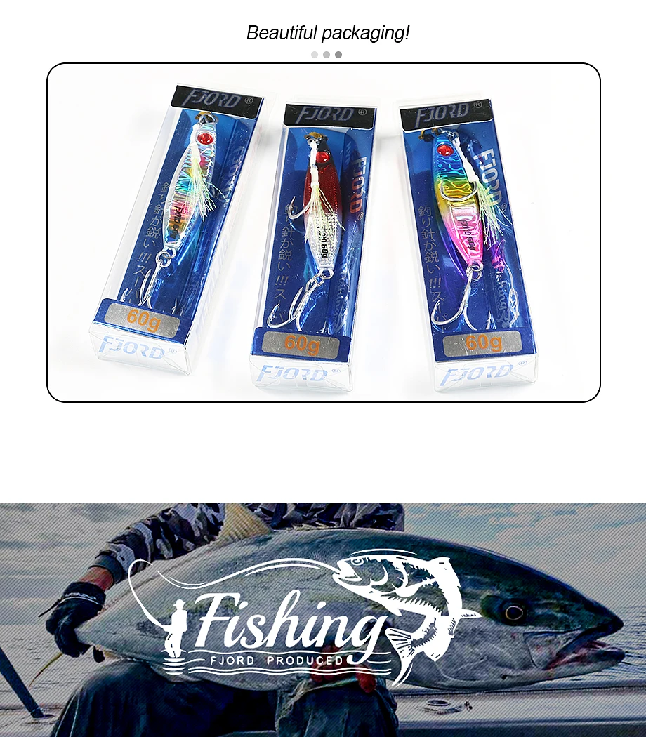 FJORD Rassel Metall Jig Angelköder 40g 60g 80g Nachtlicht Jigging Shore Casting Swimbait Neu 2023 Meer Salzwasser Angelgerät – Detail 12