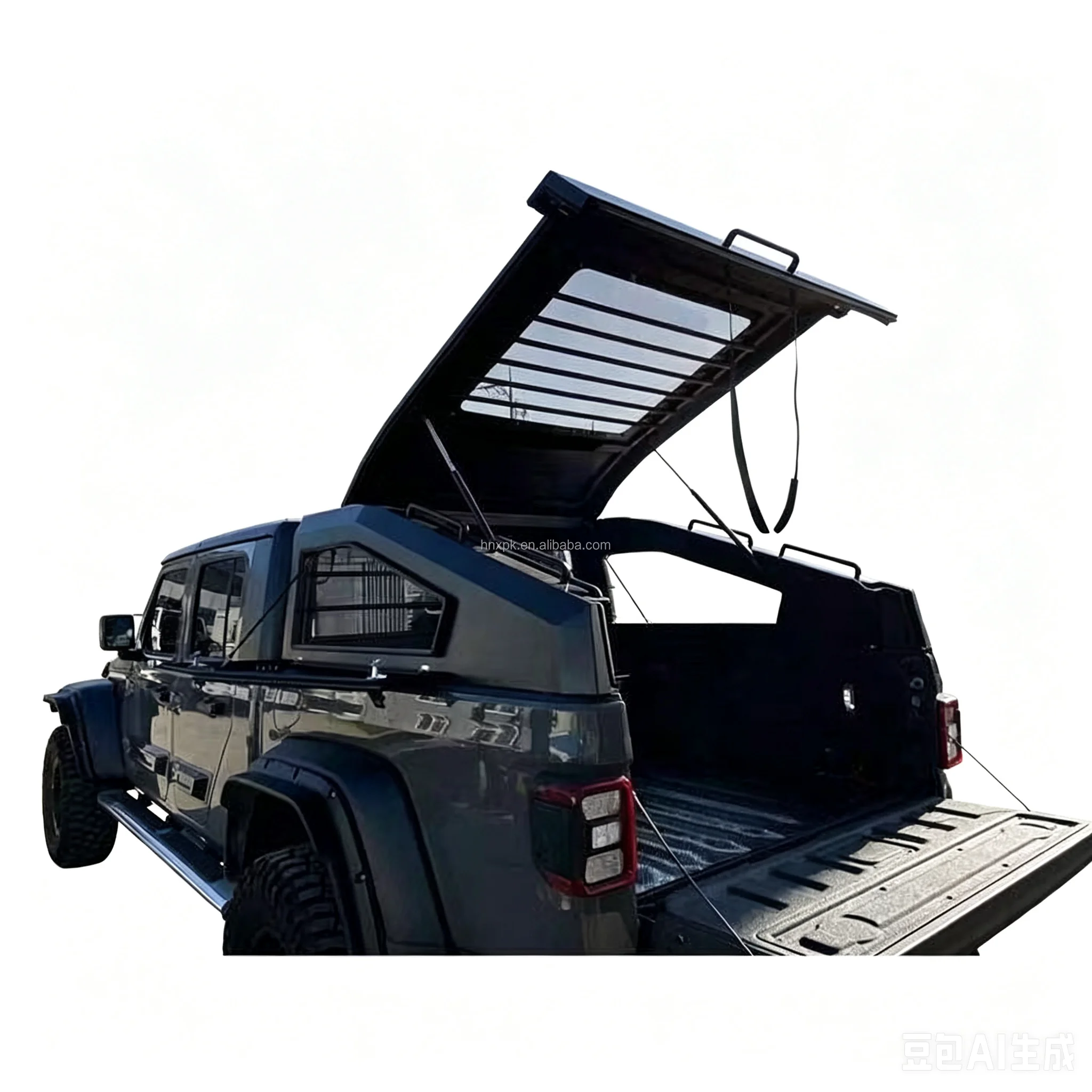 4x4 Aluminum Alloy Waterproof HardTop Camper Pickup Canopy Truck Bed Topper for F-150 Ranger Raptor Frontier Navara Titan