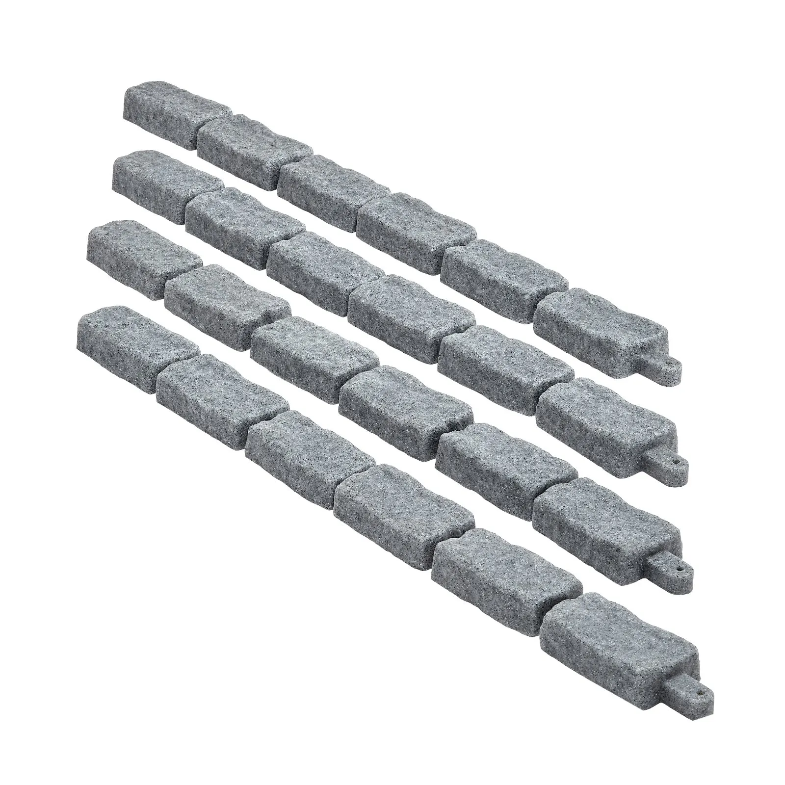 

Fake Stone Landscape Edging 46.2 X 2.2 In Garden Lawn Edging Border For Walkway