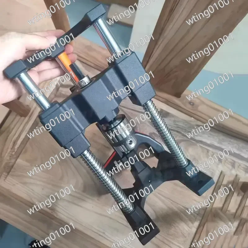 for Aluminum Alloy Drill Guide 1-10mm Precision Adjustable Bracket Multi-Angle Wood Metal Drilling Stand with Scale Tool