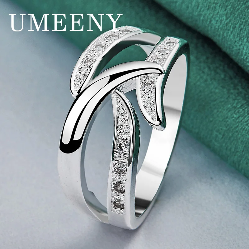 925 Sterling Silver 7/8/9/10 Luxury Zircon Ring Women Temperament Jewelry Wedding Party Engagement
