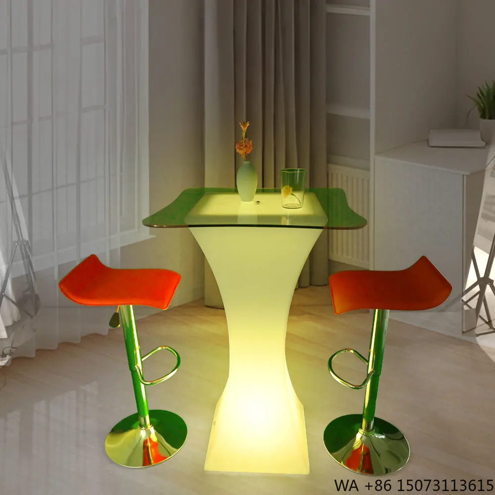 

Светящаяся светодиодная уличная мебель для мероприятий и вечеринок: пластиковые столы, стулья, диваны с LED-подсветкой для ночных клубов