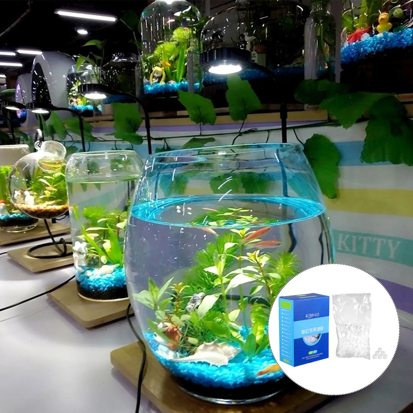 

Bio Balls Filter Media White Plastic Biofilter for Aquarium Fish Tank Biological Filtration Balls Pond Garden Pcs