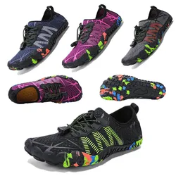 New Men's and Women's Outdoor Wading Shoes Quick-drying Breathable Five-finger Beach Shoes Diving Swimming Shoes Hiking Shoes