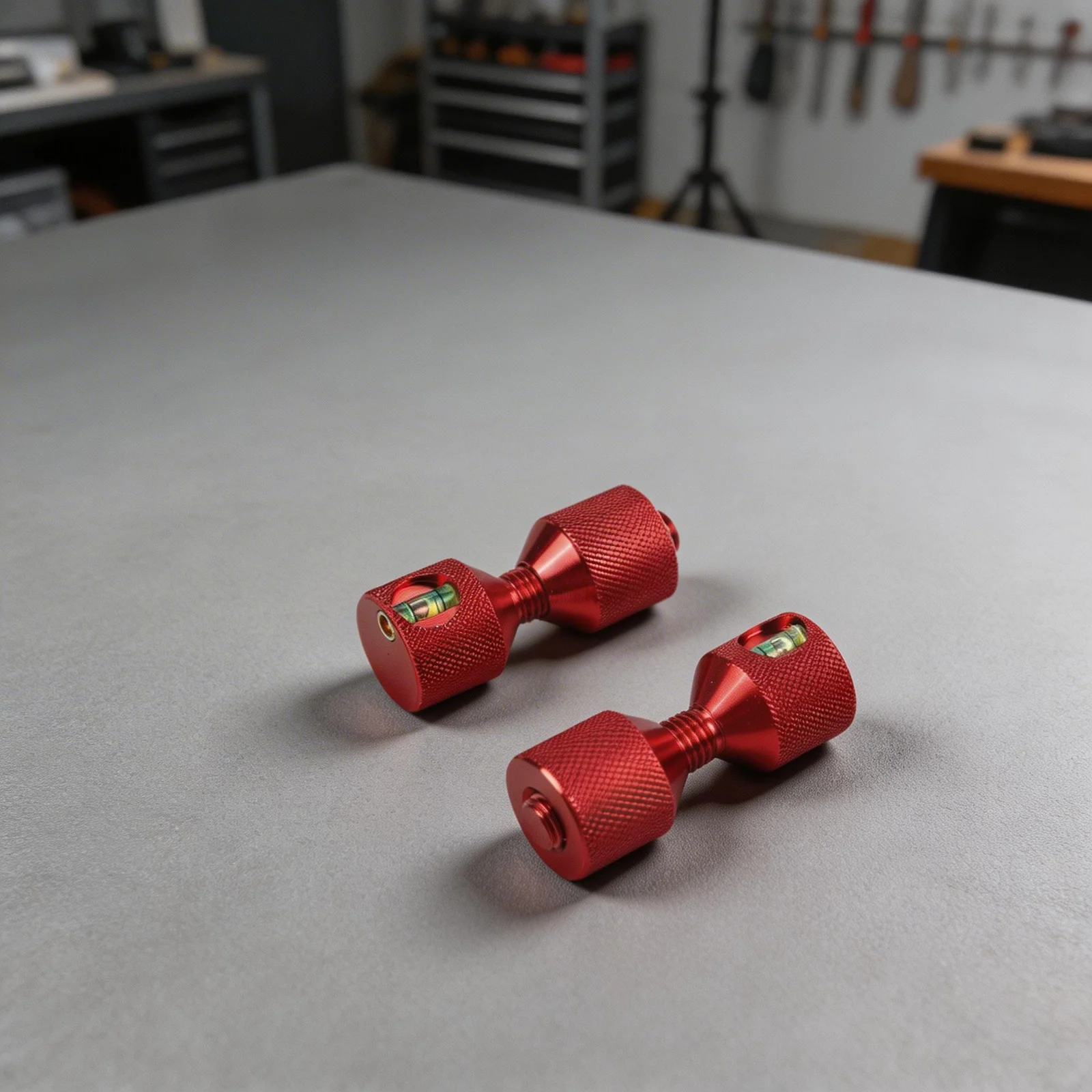 Set of 2 Two Hole Flange Alignment Pins with Level Feature for Precise 1/2 14 Inch 150LB Flange Alignment Aluminum Build