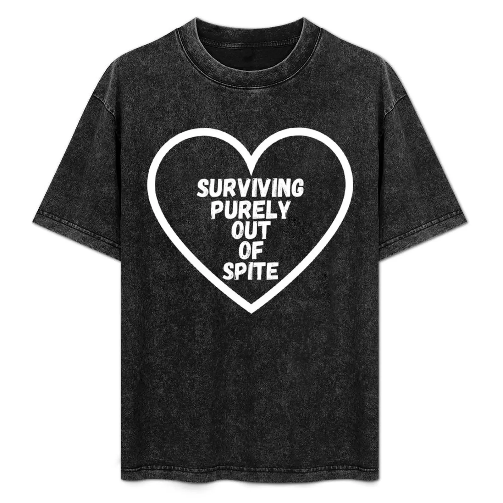 Surviving purely out of spite T-Shirt sublime plain shirts graphic tees mens designer t shirt