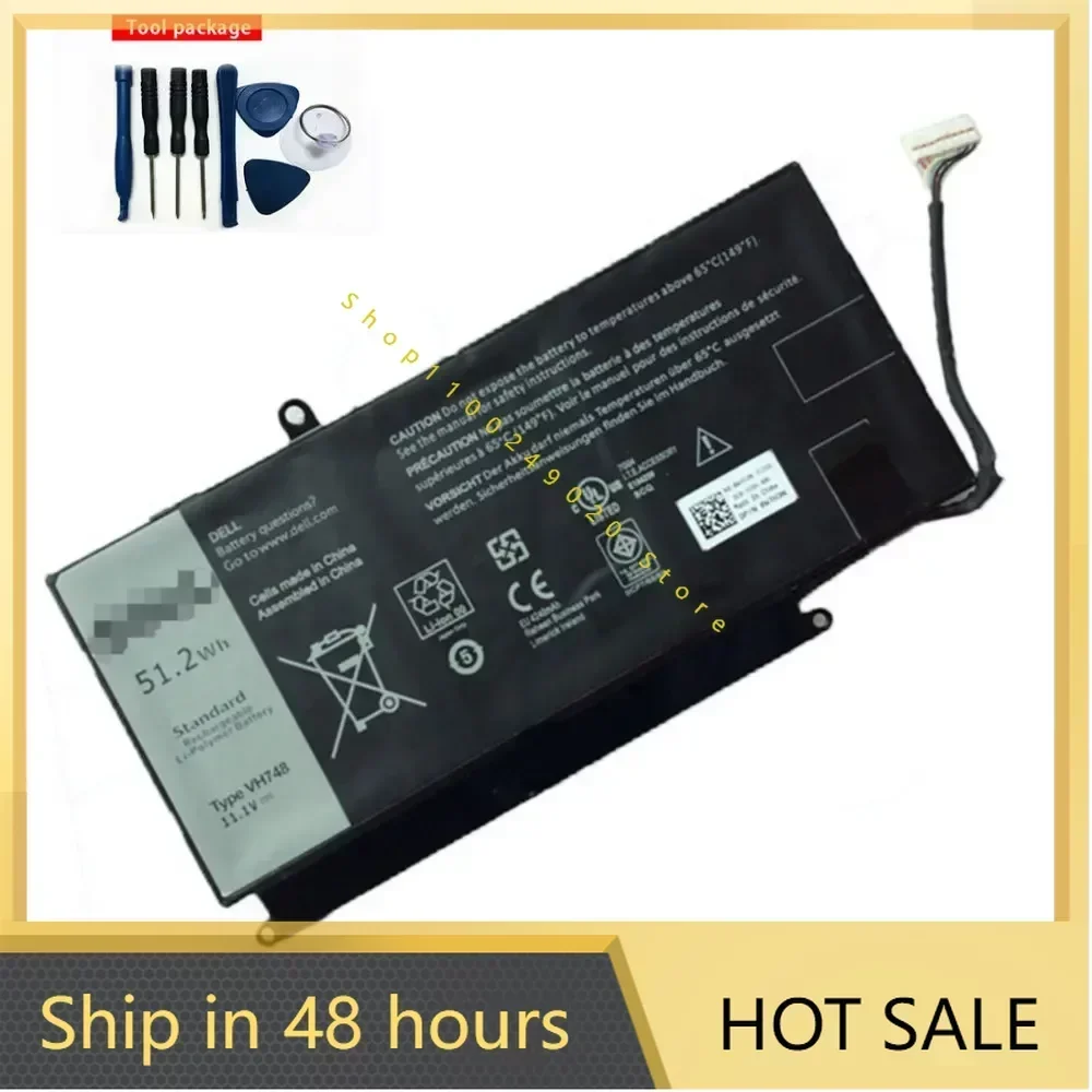 for  11.1V 51.2Wh  VH748  Suitable for  V5560 V5460 V5460D V5470 V5480 14-5439  Laptop battery