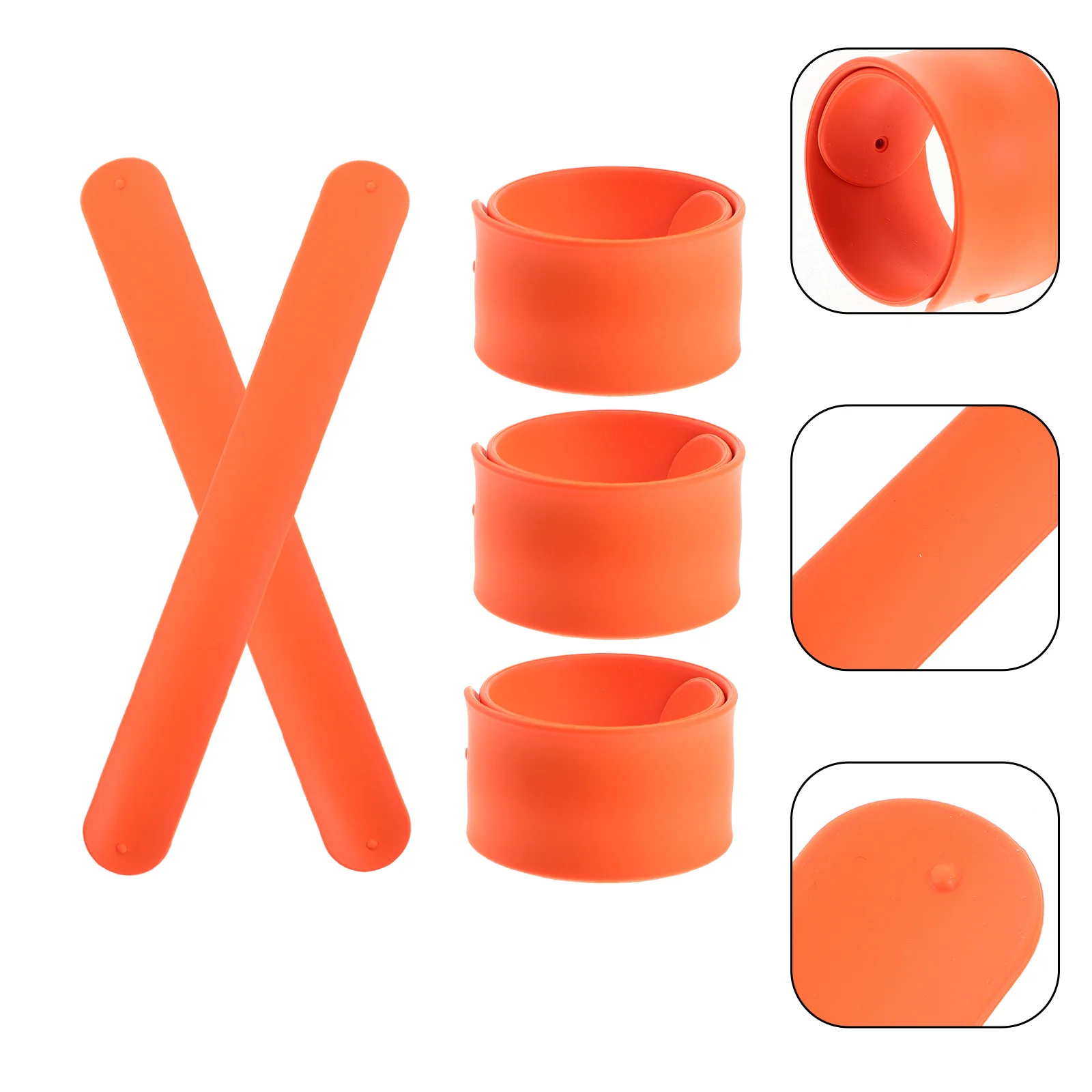 

5 Pcs Wrist Slap Bracelet Funny Band for Kids Slap-on Wristband Bulk Bracelets Party