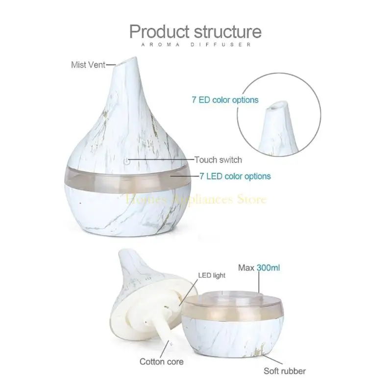 D0AB 300 мл Атомизирующий воздух Увлажнитель USB Power Большая емкость