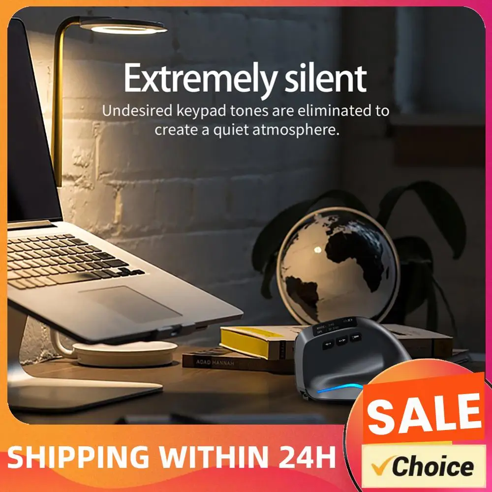 F-26C Vertical Gamer Mice Ergonomic 3200DPI Desktop Upright Mouse 8 Buttons Rechargeable for PC Laptop for Office Home