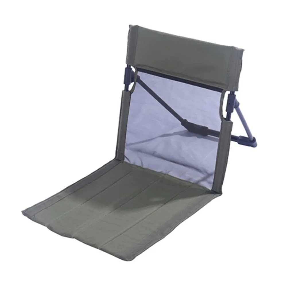 

Breathable Foldable Camping Chair Mesh Comfortable Folding Backrest Cushion Oxford Cloth Durable Single Lazy Chair Beach Use