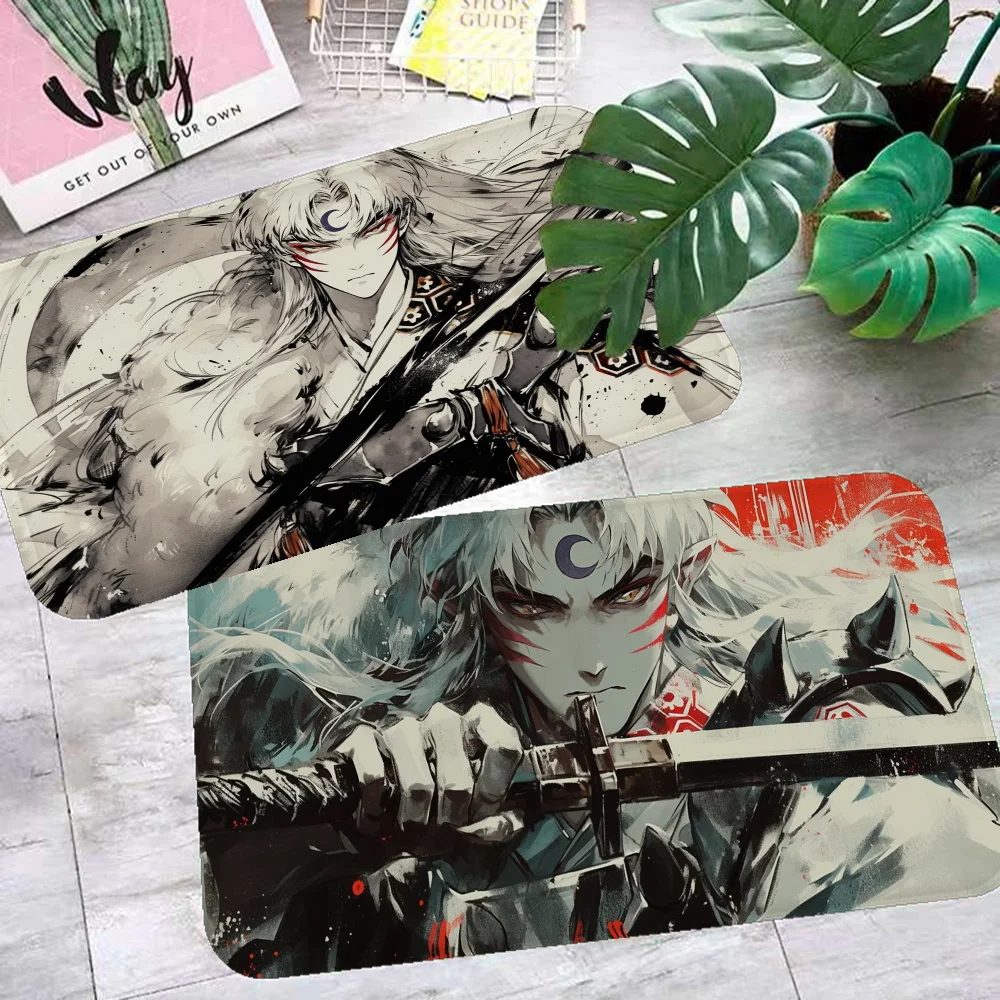 

I-Inuyasha Floor Mat Kids Room Bedroom Decoration Balcony Anti-Slip Doormat Living Room Welcome Rug