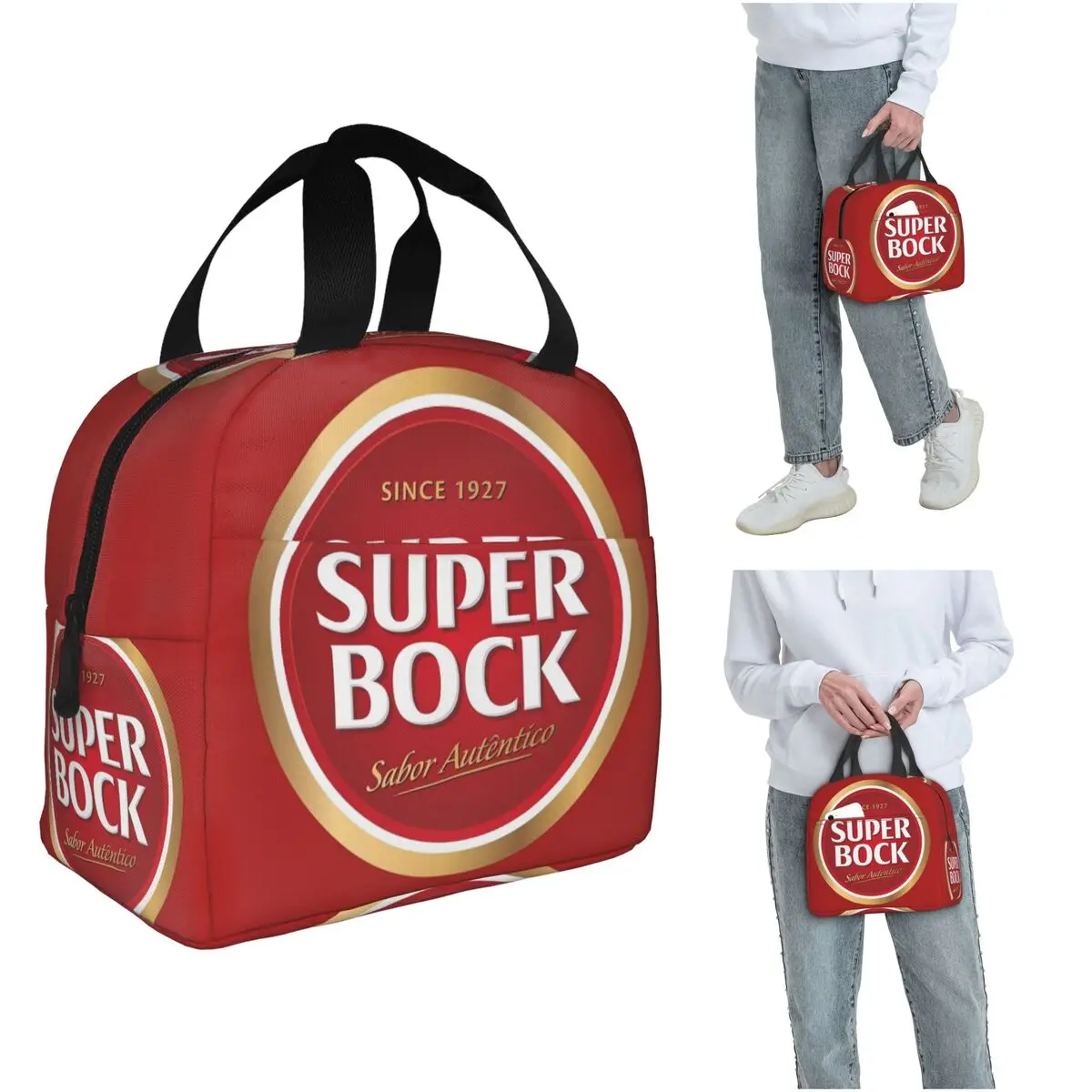 

Термосумка для обедов Super Bock для женщин и детей, герметичная, с термоизоляцией, для еды