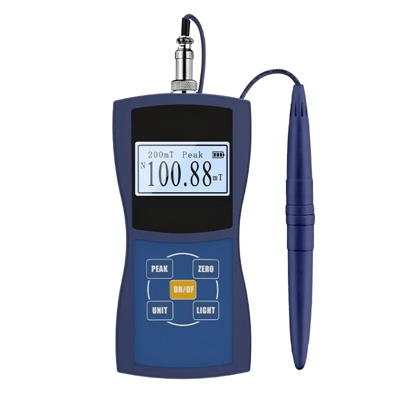 Magnetic Flux Density Tester Portable Gauss Meter Magnetic Field Strength Detector Magnetic Flux Measuring Testing Instrument