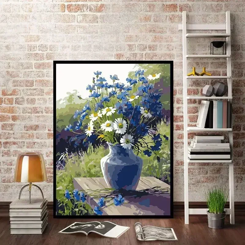 

Tulip DIY Digital Acrylic Flower Painting, Hand-Filled Landscape Painting, Explosion, 22288