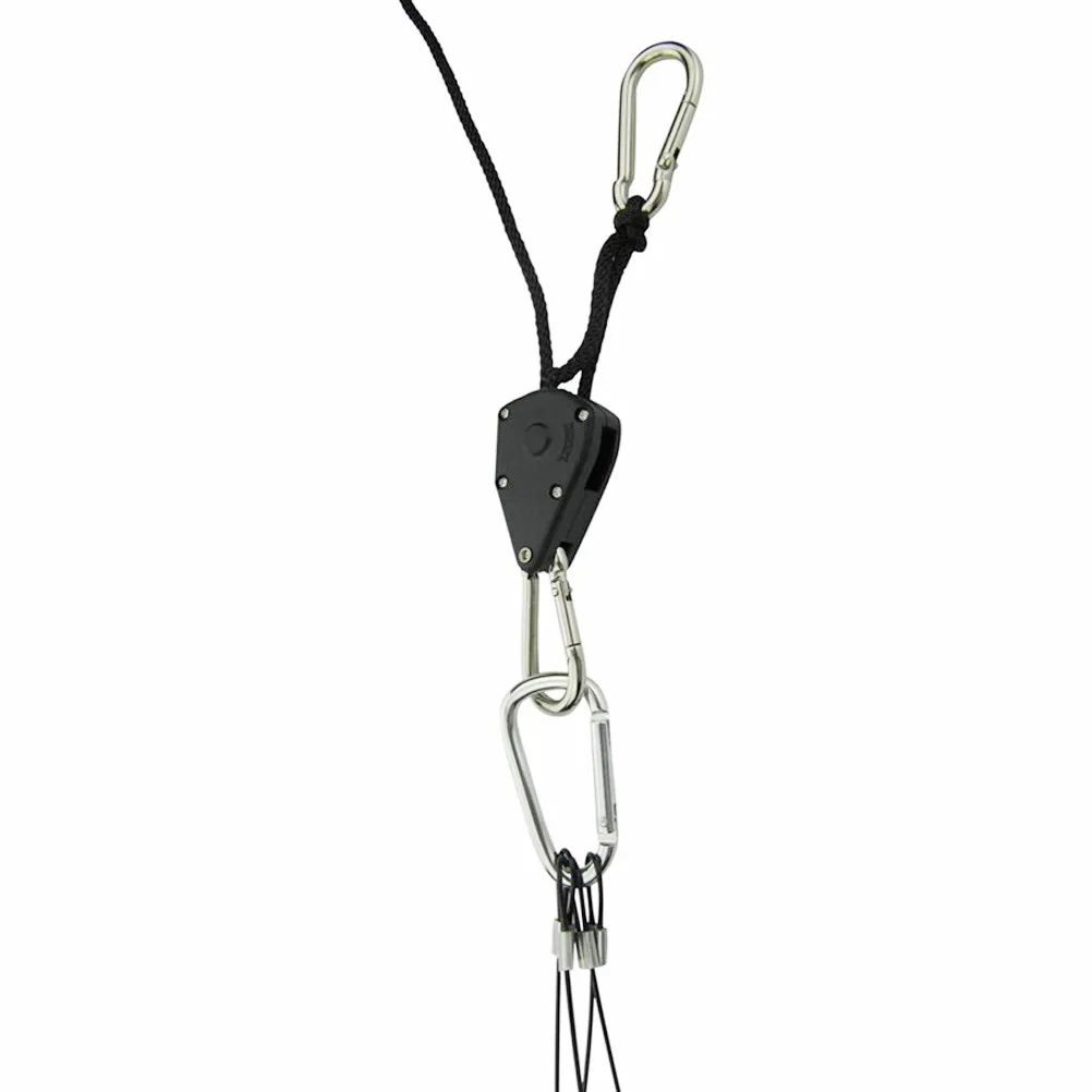 

2Pcs Grow Light Hangers Heavy Duty Adjustable Rope Clip for Hanging Fixtures Ventilation Fans Plants Grow Light Hangers