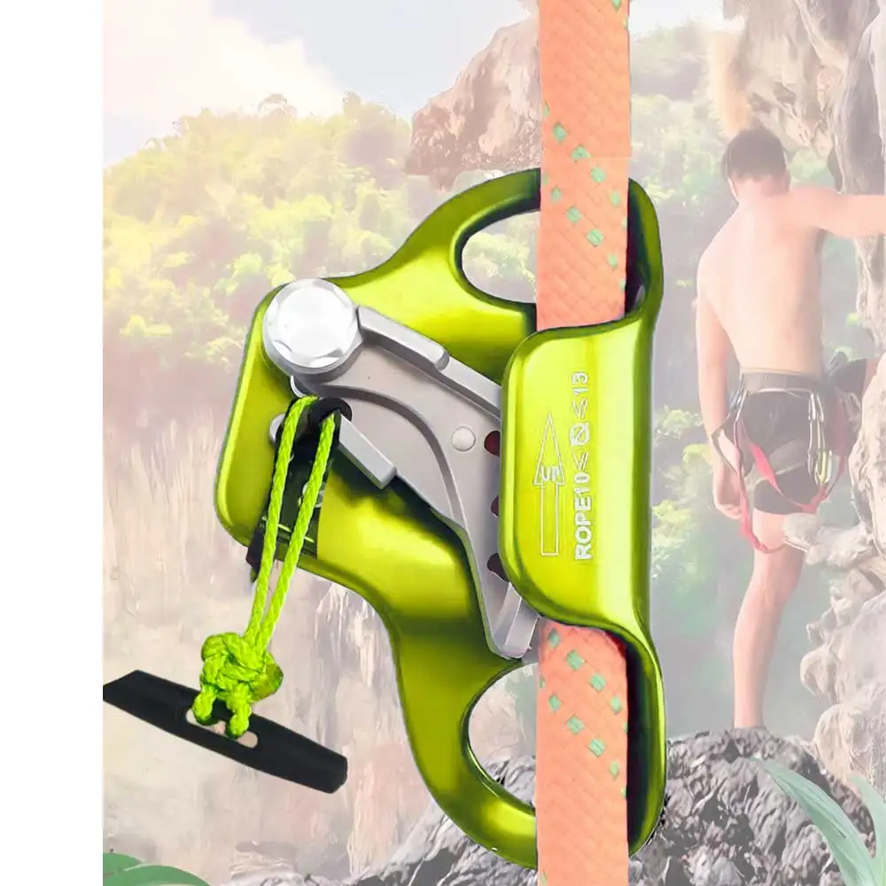 Rope Climbing Chest Ascender Handled Rope Ascender for Tree Climbing Rope Access Caving Rescue Anti-Fall Protection Device