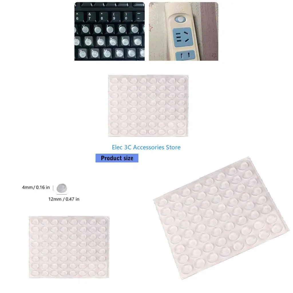 Y51A 64Pcs Soft Silicone Keyboard Covers For Long Nails Protections Easy Installation