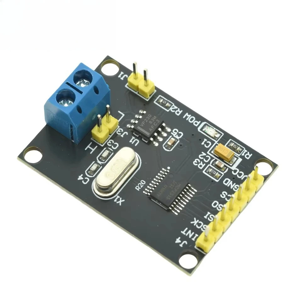 1/3/5PCS  MCP2515 CAN Bus Communication Module Development Board SN65HVD230 Transceiver SPI