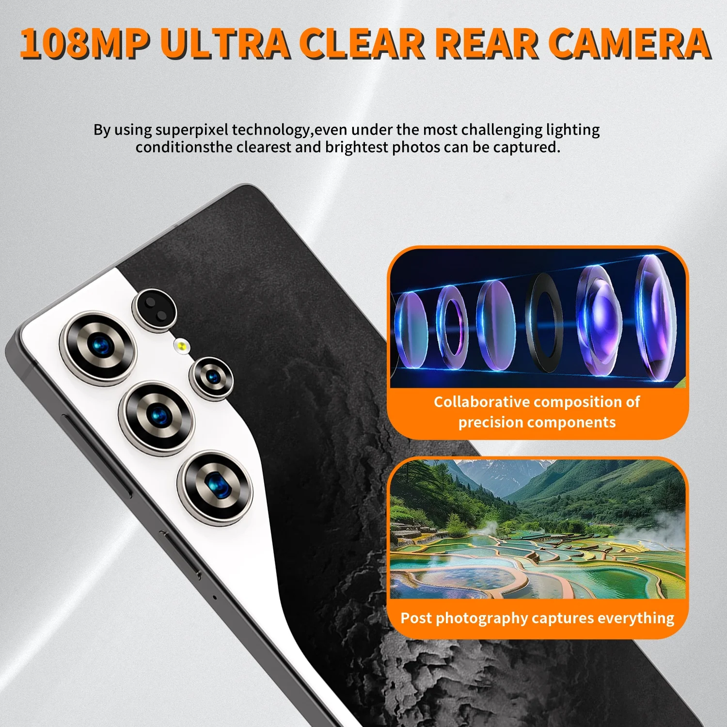 2025 كمبيوتر لوحي جديد S27 Ultra 7.3 بوصة HD 4K أندرويد 15 22 جيجابايت + 2 تيرا بايت 8000 مللي أمبير بطارية 4G 5G بطاقة Sim مزدوجة WiFi GPS Google Tab