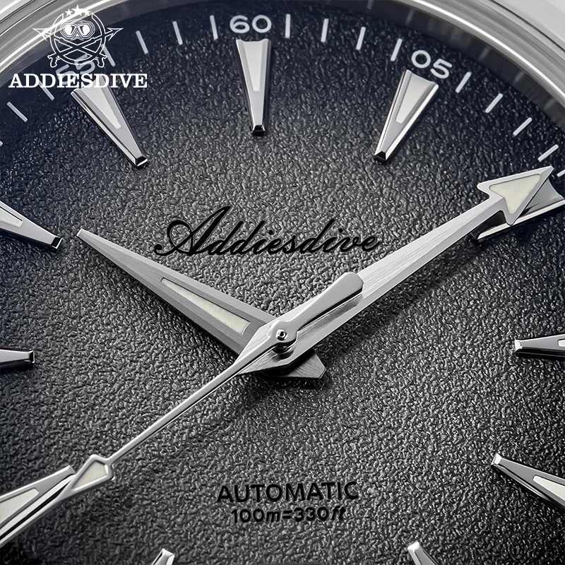 ADDIESDIVE Moda AD2094 reloj hombre Orologio meccanico automatico da uomo AR rivestito a bolle di vetro a specchio Orologi luminosi impermeabili