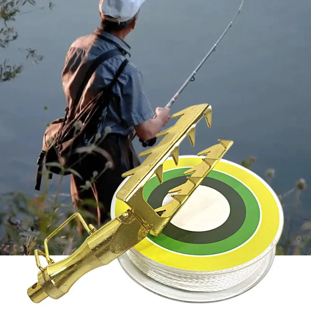 1 Set Sturdy Metal Lure Retriever High Stability Non-Deformed Long Lifespan Rescue Lure Seeker Bait Saver with Line Set