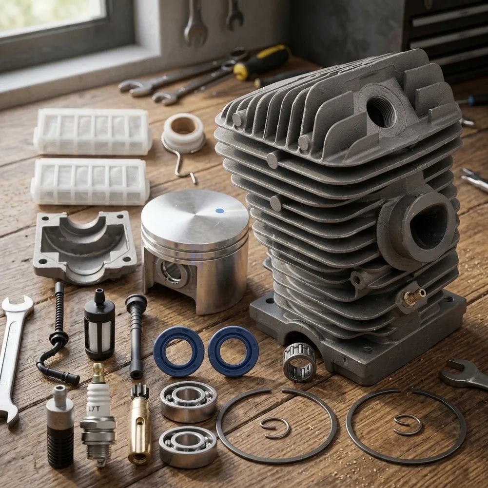 42.5mm 11230201209 Cylinder For Piston for kit For 021, MS210, 023, MS230, 025, And MS250 Chainsaws Garden Power Tool