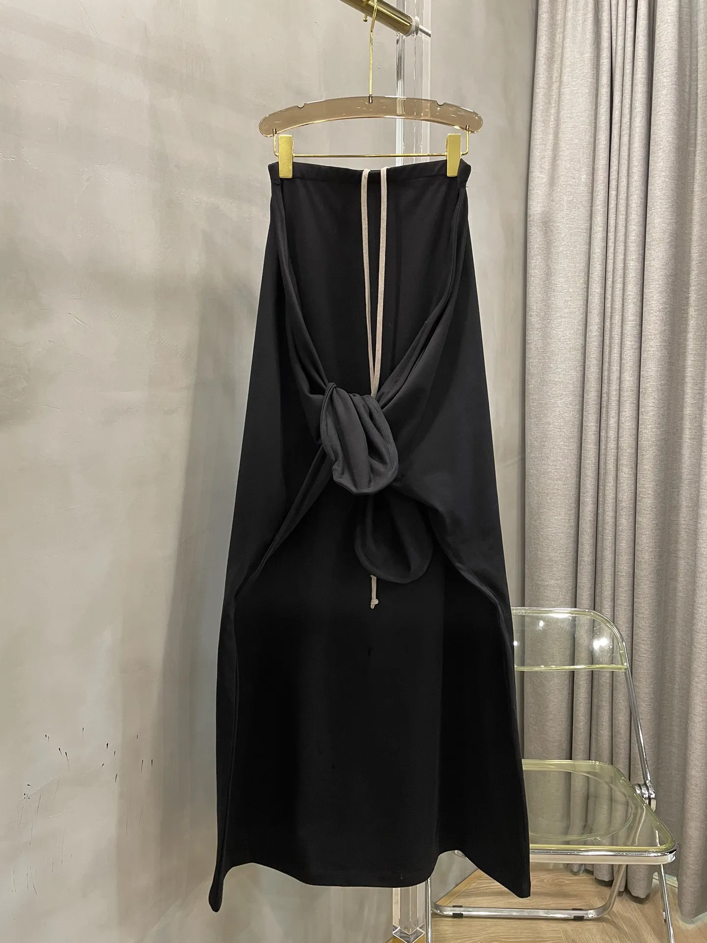 2024 Women's Clothing Irregular big ears extra long floor-length hip wrap skirt Spring Summer New No.38