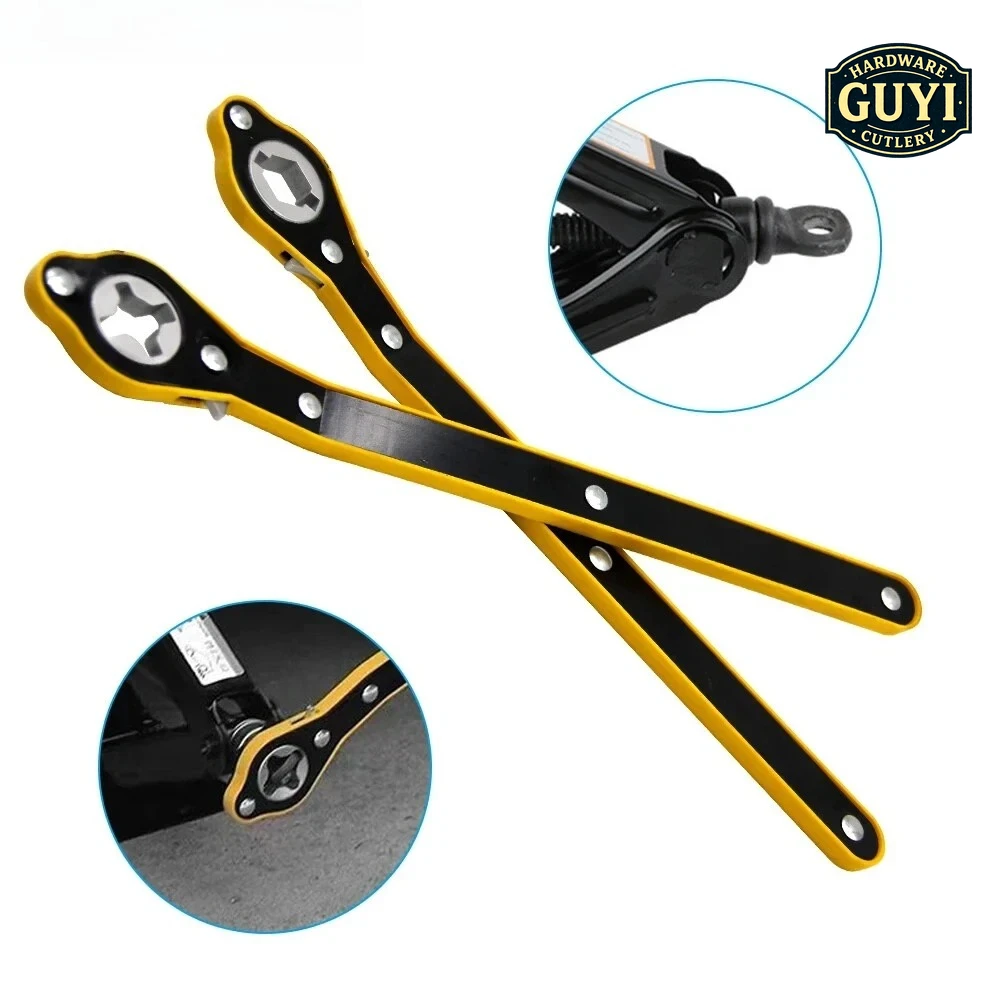 Car Mounted Small Car Universal Crank Handle Accessories with CAR Tools Car Jack Handle Lever Labor-saving Wrench Tool