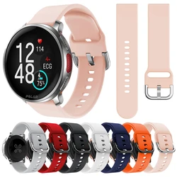 20 22mm Sports Soft Silicone Strap for POLAR Vantage V3 M2/Grit X Pro Wristband for POLAR IGNITE 3 2 Unite Pacer Bracelet Correa