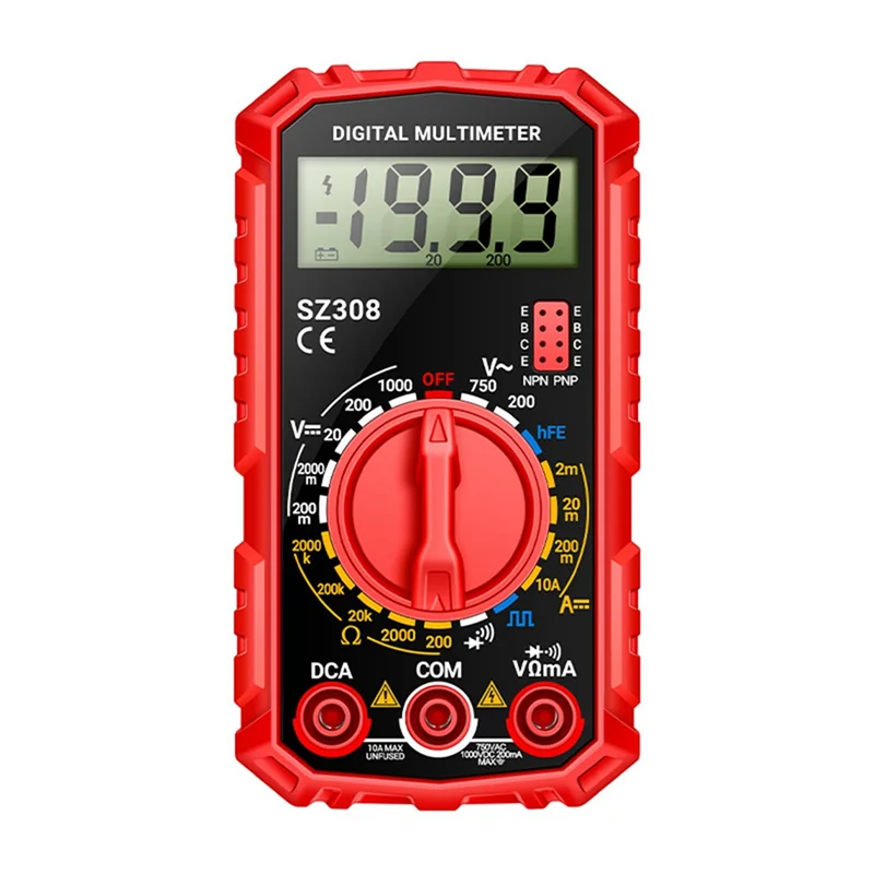 AC56-SZ308 Digital Multimeter Voltage Resistance Meter AC/DC Current Meter Electrician LCD Backlight Ohm Square Wave Test