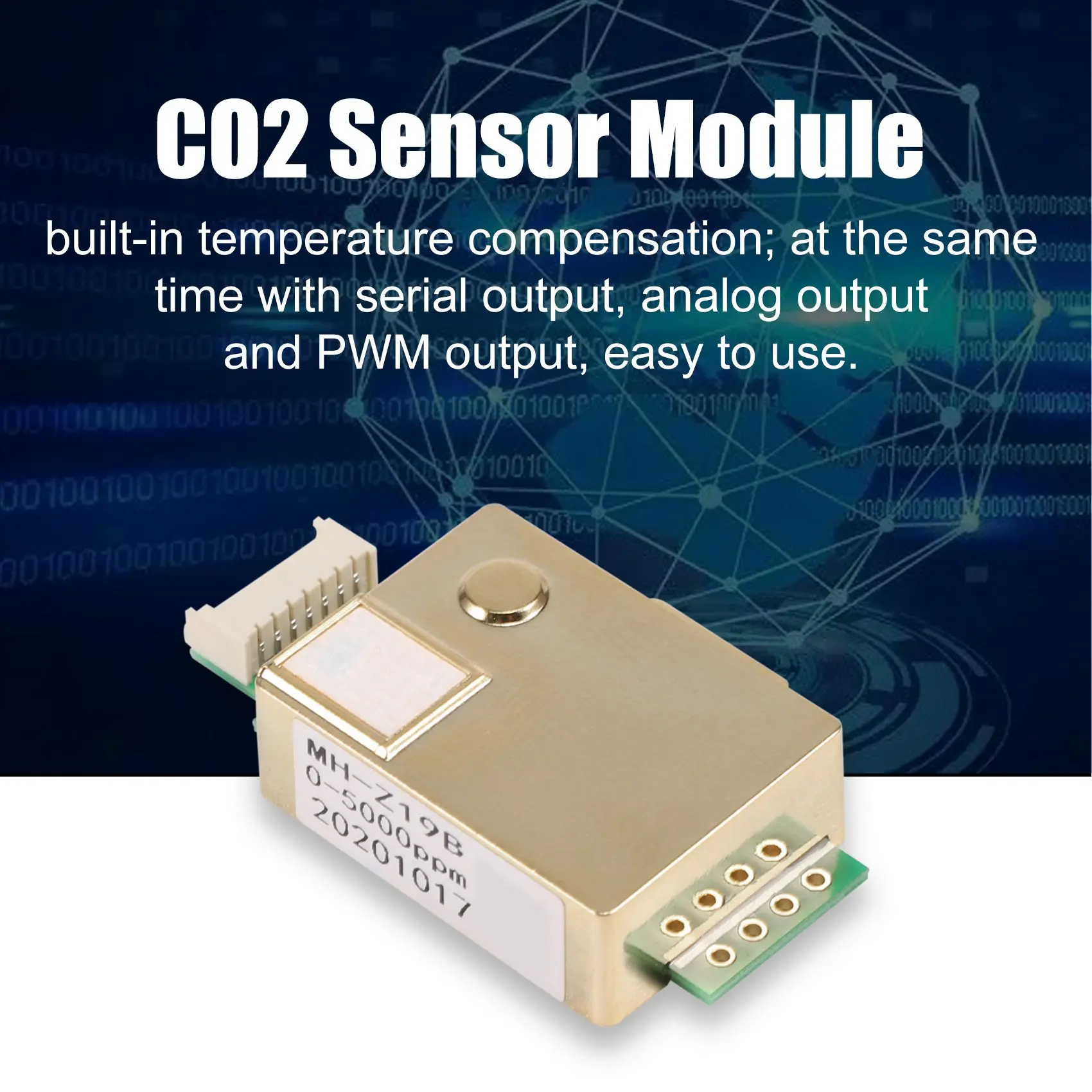 A93P MH-Z19 Infrared CO2 Sensor Module MH-Z19B Carbon Dioxide Gas Sensor for CO2 Monitor 0-5000Ppm MH Z19B