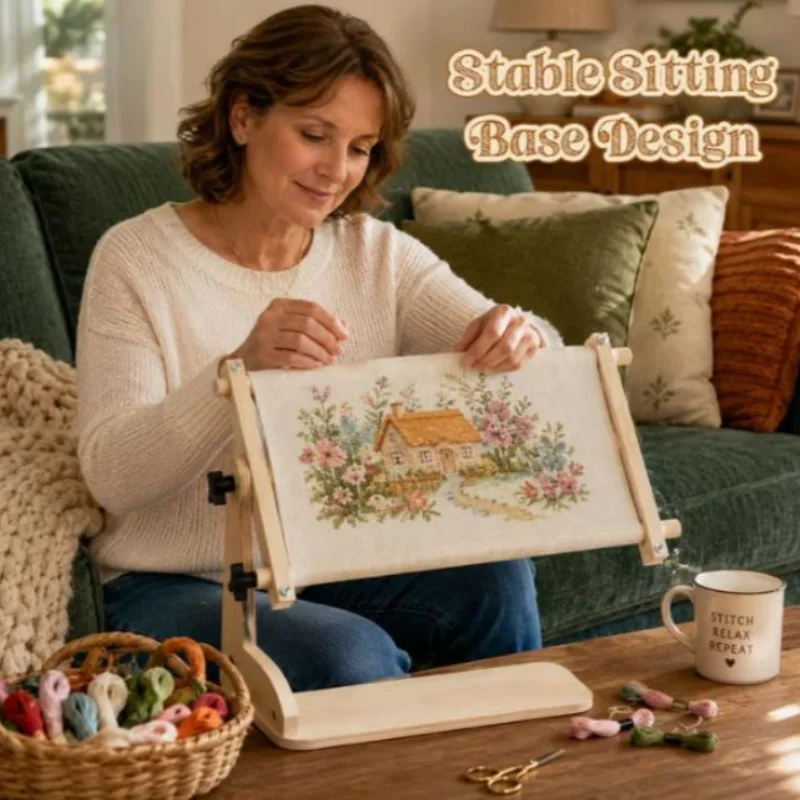 Easy to Use Cross Stitch Desk  - Embroidery Hoop Stand recension och pris