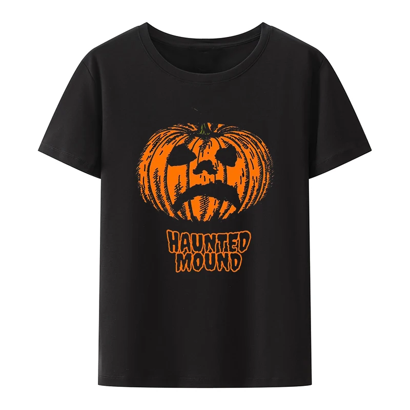 Sematary I Love Haunted Mound T Shirt Horror Halloween Pumpkin Graphic Tees Men Women Short Sleeve Casual Streetwear Tops