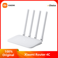 Original Xiaomi Mi WIFI Router 4C Roteador APP Control 64 RAM 802.11 b/g/n 2.4G 300Mbps 4 Antennas Wireless Routers Repeater