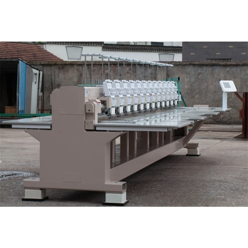 12 high-speed computerized flat embroidery machine, multi-head garment and hat fabric embroidery machine, industrial embroidery