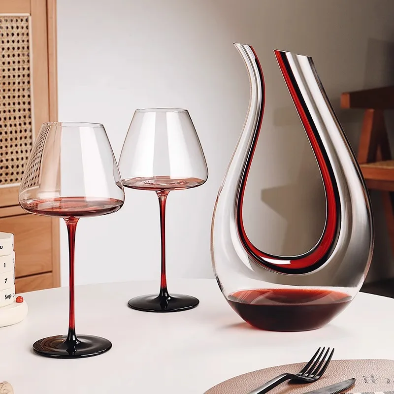 

Роскошный хрустальный бокал для красного вина, большая чаша, высококачественная посуда для домашнего использования